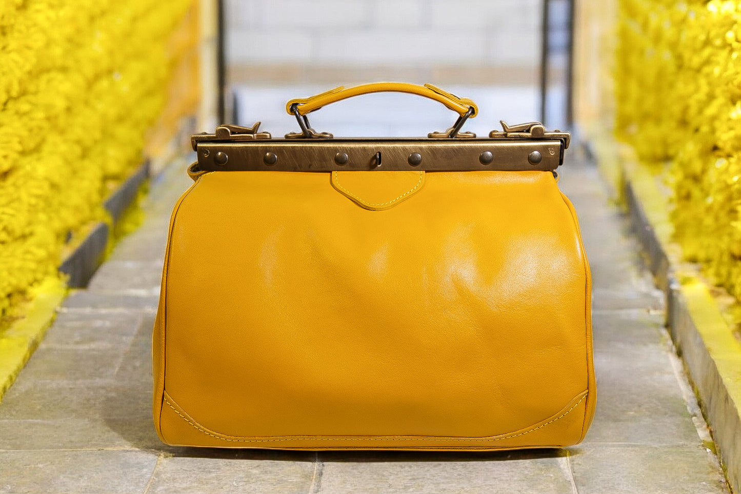VITA - Torba lekarska ze skóry naturalnej made in italy (mała)