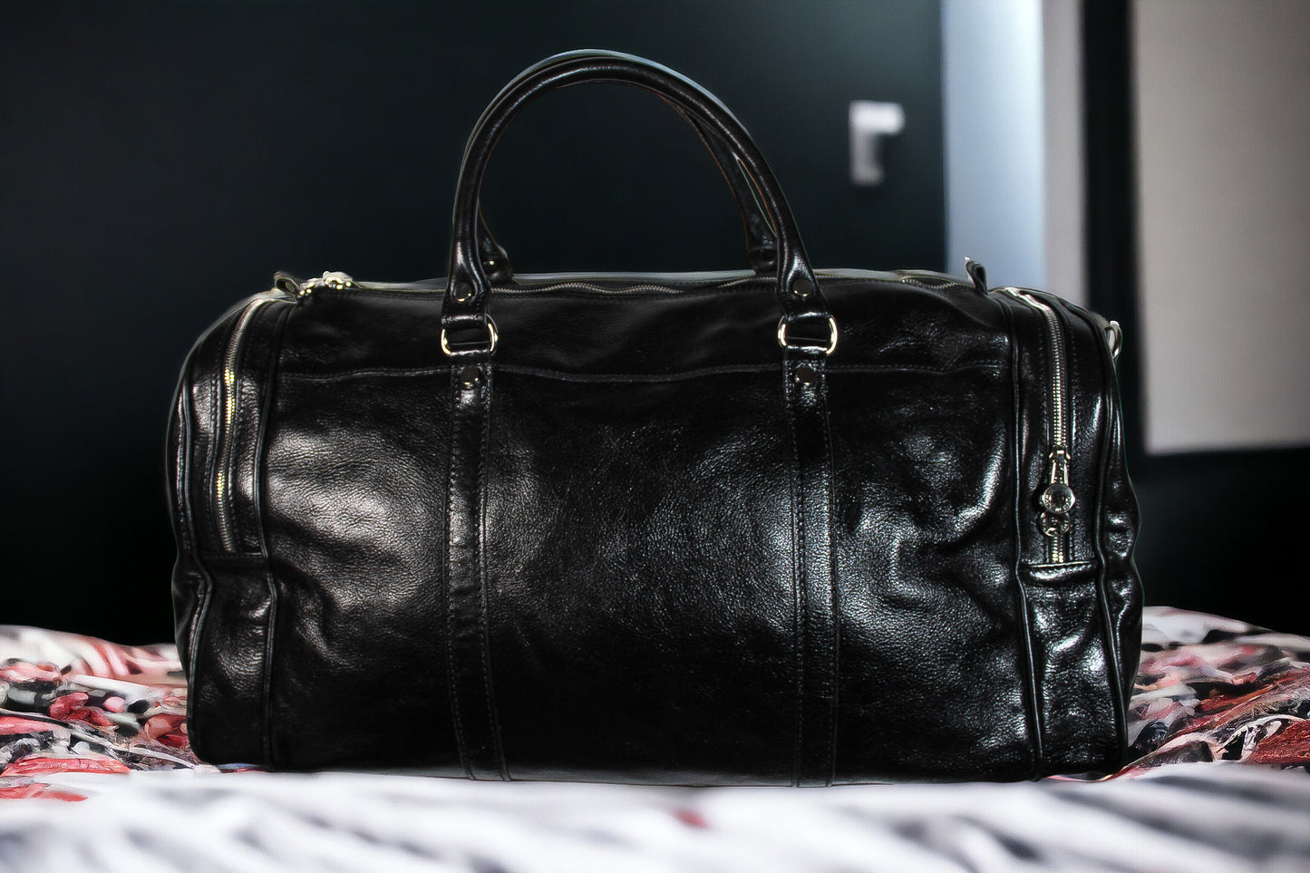 NUVOLA - Torba podróżna męska duża skórzana made in italy