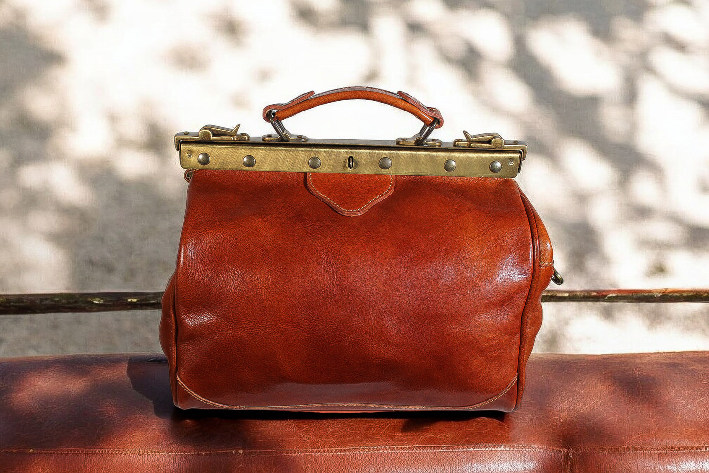 VITA - Torba lekarska ze skóry naturalnej made in italy (mała)