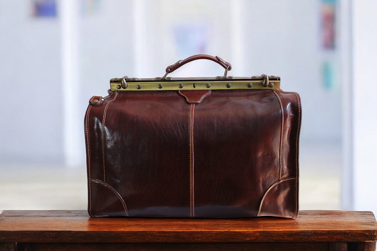 VITA - Torba lekarska ze skóry naturalnej made in italy (duża)