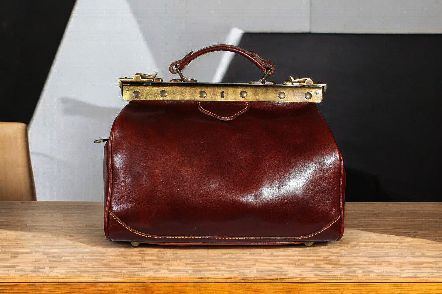 VITA - Torba lekarska ze skóry naturalnej made in italy (mała)