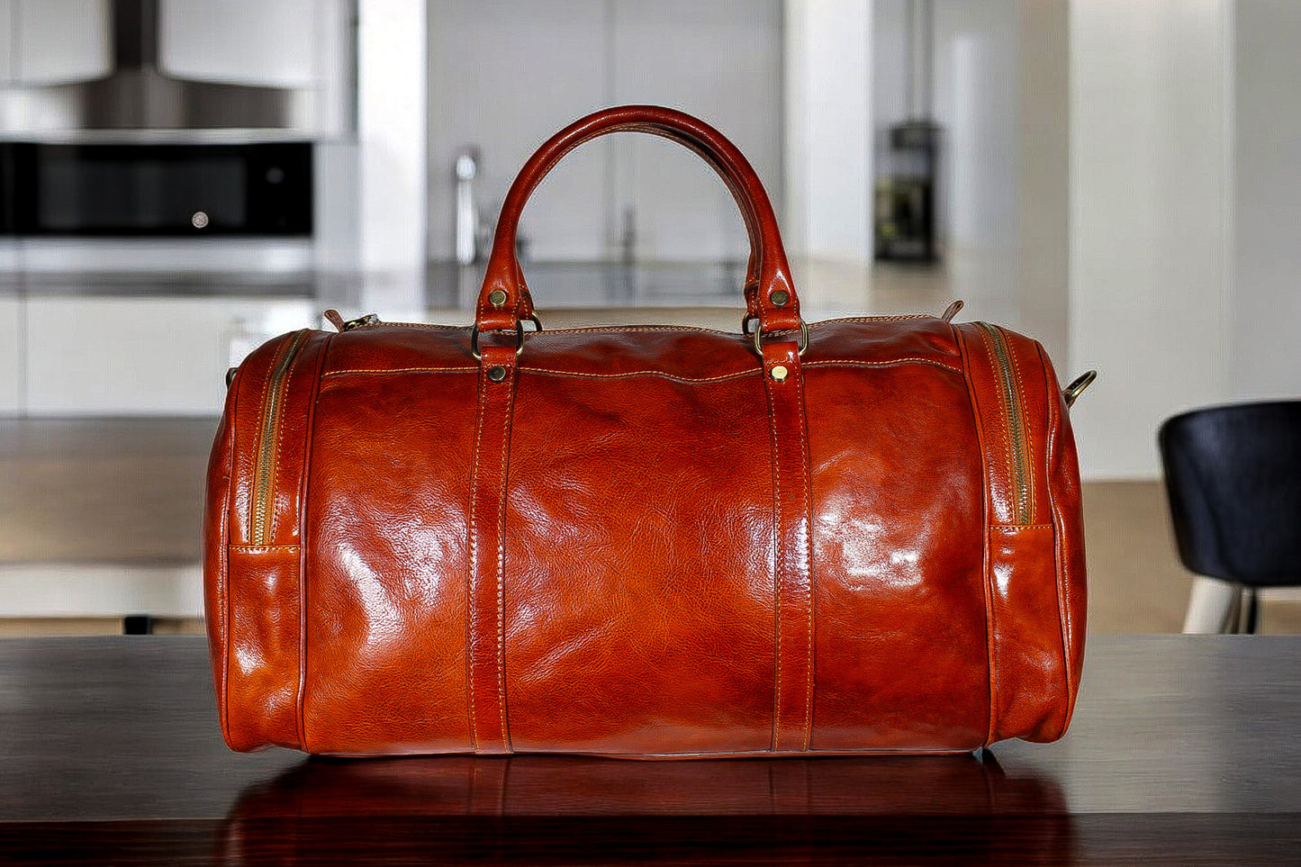 NUVOLA - Torba podróżna męska duża skórzana made in italy