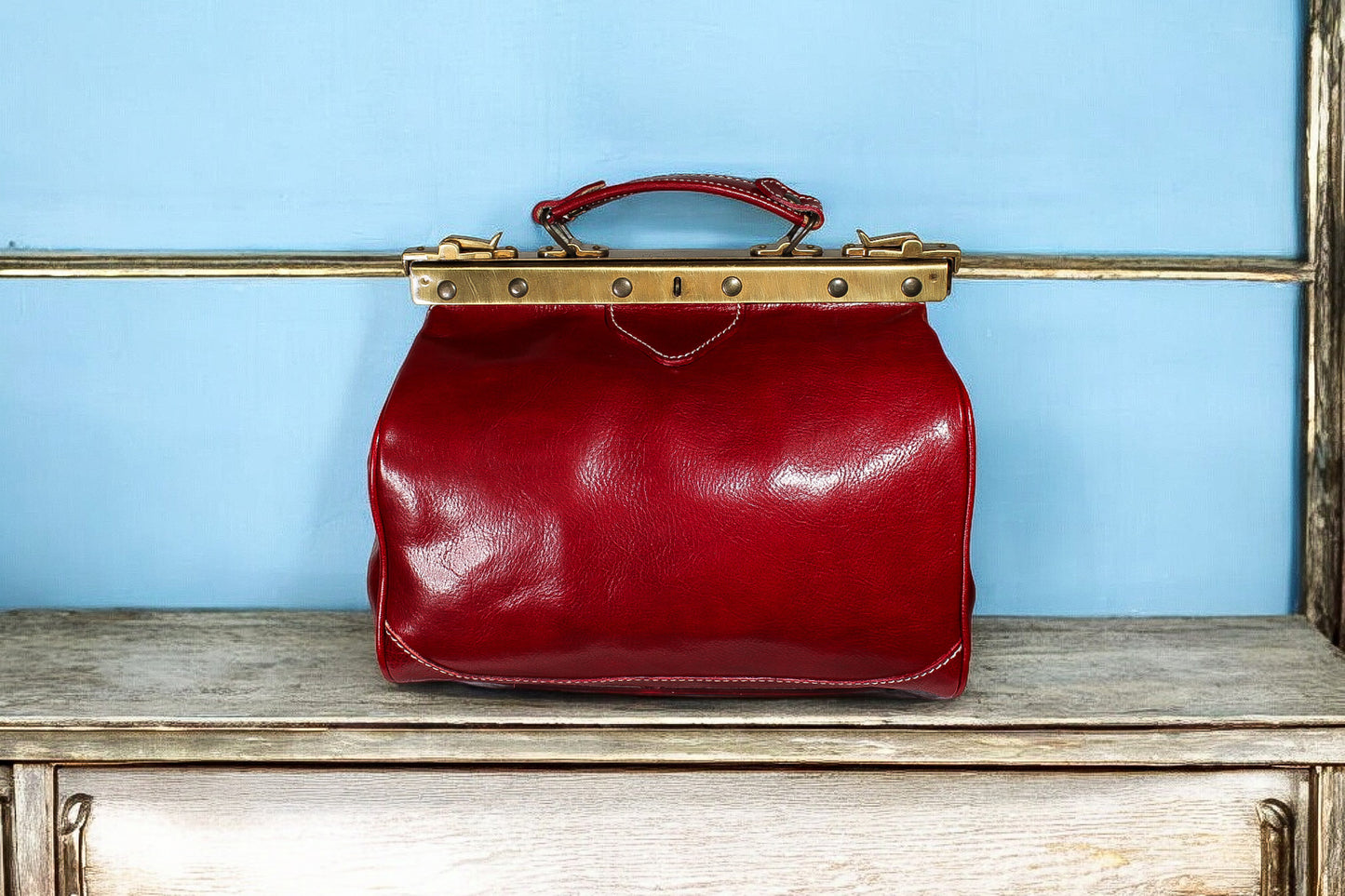 VITA - Torba lekarska ze skóry naturalnej made in italy (mała)