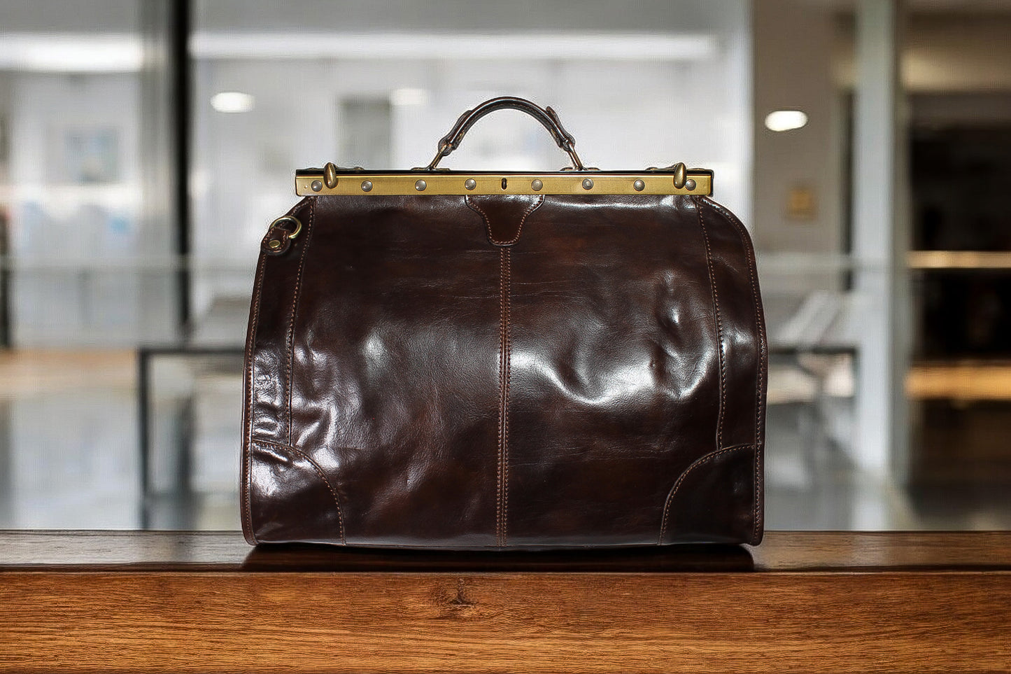 VITA - Torba lekarska ze skóry naturalnej made in italy (duża)